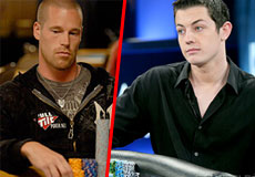 Tom Dwan and Patrik Antonius face off at the high stakes tables